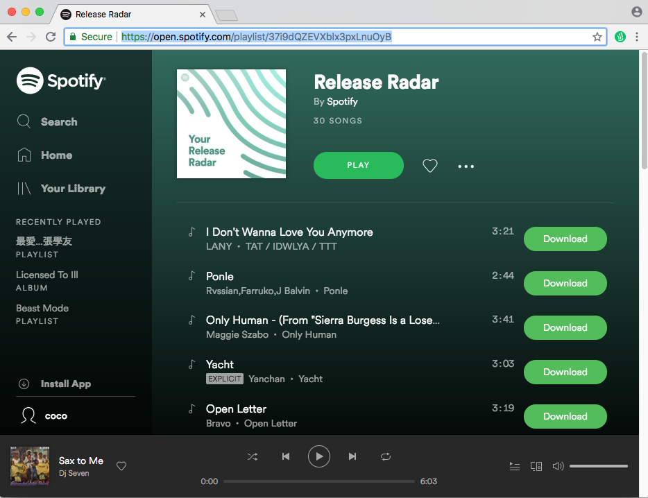 how to download spotify tracks to play offline on desktop